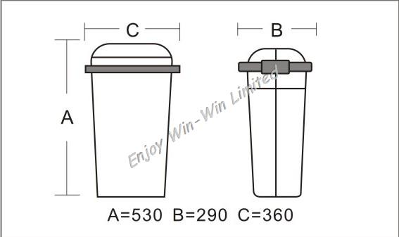 30L eco-friendly waste bin