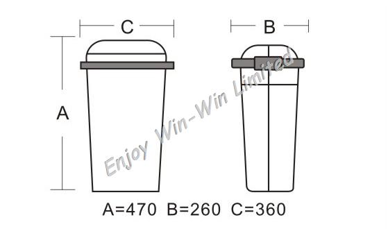 20L eco-friendly waste bin