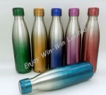 gradient stainless steel water bottle