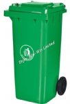 Plastic garbage bin